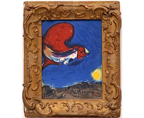 MARC CHAGALL 'Oiseau', lithograph, 27cm x 20cm, framed and glazed. 