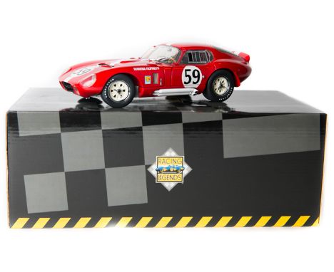 A 1:18 scale Exoto Racing Legends Cobra Daytona Coupe. A harder to find example in Italian Racing Red ‘Scuderia Filipinetti’ 