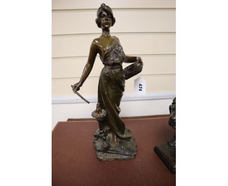 E. Villenus. A bronze of Sybyll , height 45cm