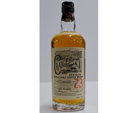 EDWARD & MACKIE'S CRAIGELLACHIE AGED 23 YEARS OLD SPEYSIDE SINGLE MALT SCOTCH WHISKY - 700ML, 46% VOL     
