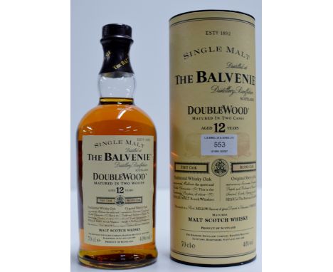 THE BALVENIE AGED 12 YEARS DOUBLE WOOD MATURED MALT SCOTCH WHISKY WITH PRESENTATION BOX - 70CL, 40% VOL     