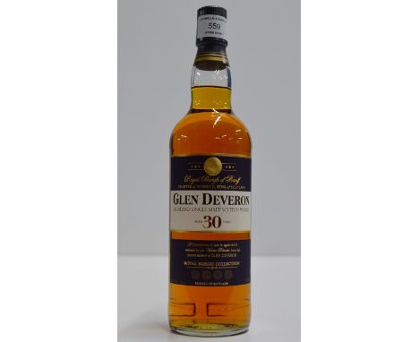 GLEN DEVERON AGED 30 YEARS OLD HIGHLAND SINGLE MALT SCOTCH WHISKY - 70CL, 40% VOL