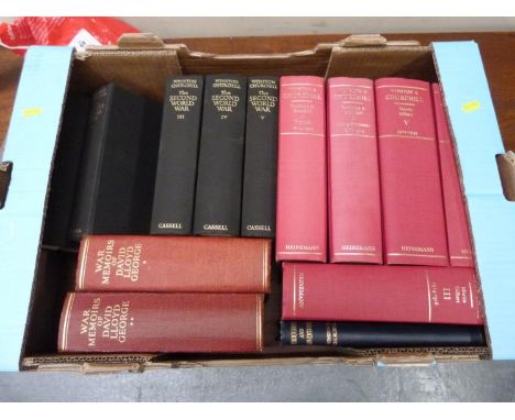 CHURCHILL R. S. &amp; GILBERT M. &nbsp;Winston S. Churchill. 5 vols. Illus. Orig. red cloth, nice cond. 1966-1976; also vario