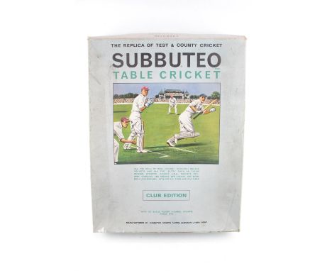 Boxed Subbuteo Table Cricket Replica of Test and County Club Edition OO Scale 