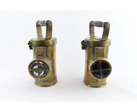 Pair of Good Quality Brass 'The Ceag Inspection Lamp' by Ceag Ltd of Barnsley