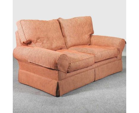 A modern sofa with striped upholstery184w x 90d x 110h cm