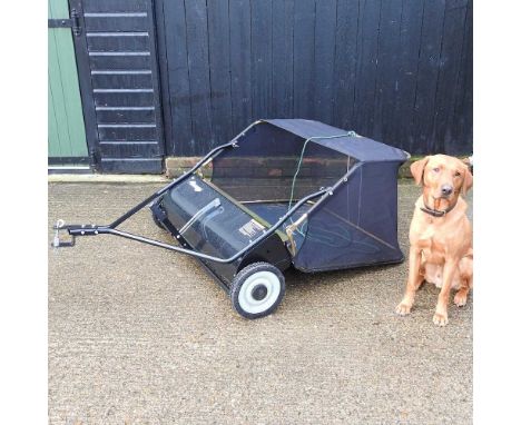 A Neilsen lawn tractor garden sweeper165 long x 110w cm