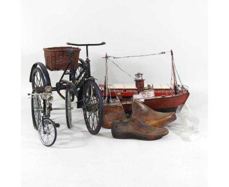 Antique tricycle hotsell with wagon attached