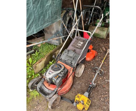 A EINHELL GC-PM 51/2 S HW B&amp;S PETROL SELF PROPELLED LAWNMOWER, with grassbox (condition report: engine pulls with resista