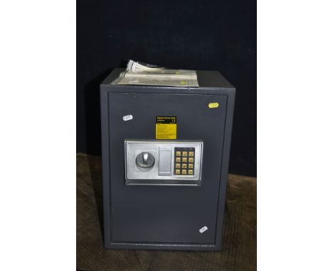 A HILKA S-50EA(2) ELECTRONIC SAFE with manual and code (no key) width 35cm depth 31cm height 50cm