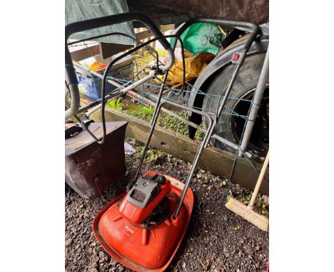 A FLYMO TURBO TRIM XL 400 PETROL HOVER MOVER (condition report: engine pulls but not tested any further)