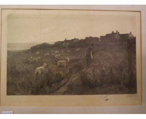 After Carleton Wiggins, engraved by Edward Loyal Field, signed in pencil to margin by the latter, black and white etching, Ne