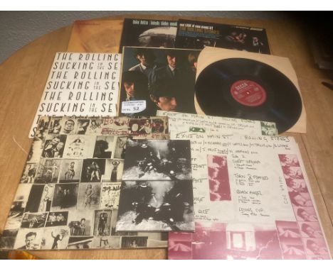 Records : ROLLING STONES albums inc Exile On Main Street, album 2 unboxed Decca - general conditions good