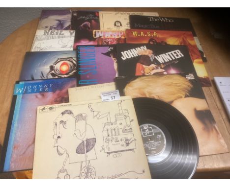Records : Albums 'W-Y' inc Winter, Wasp, The Who, Yardbirds - conditions decent (14)
