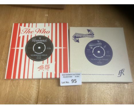 Records : THE WHO - box sets of 7" singles - Reaction &amp; Brunswick in fine condition
