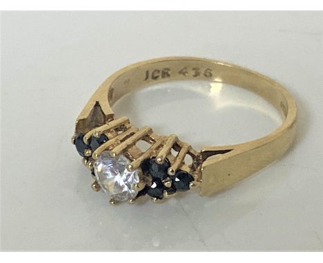 A 9ct gold dress ring, size O CONDITION REPORT: 2.6g.