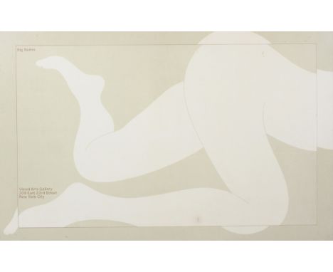 After Milton Glaser, 'Big Nudes' for The Visual Arts Gallery, 209 East 23rd Street, New York, print on board, framed, 62 cm x
