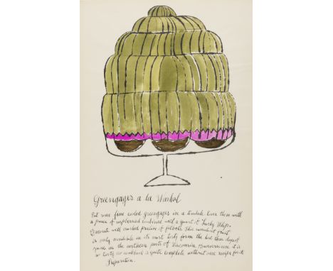 Andy Warhol (1928-1987)Greengages a la Warhol (from Wild Raspberries) (see Feldman & Schellmann IV.143.A)Offset lithograph ex