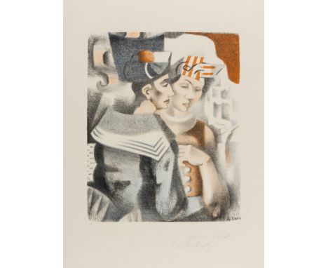 δ Andre Lhote (1885-1962)Le Marin at la MartiniquaiseLithograph printed in colours, circa 1930, signed and inscribed 'epreuve