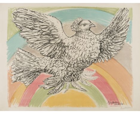 δ Pablo Picasso (1881-1973)Colombe Volant (Bloch 712; Mourlot 214)Lithograph printed in colours, 1952, signed and numbered fr