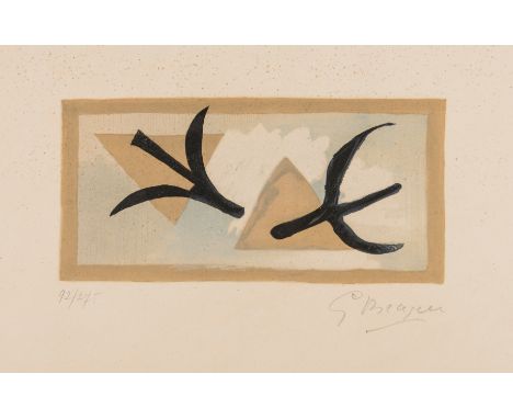 ** Georges Braque (1882-1963) (after)Les Martinets (Maeght 1036)Lithograph printed in colours, circa 1955, signed and numbere