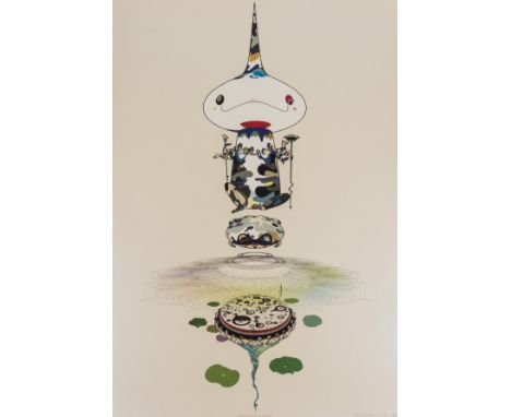 Takashi Murakami (b.1962)Reversed Double Helix (Kaikai Kiki Gallery p.41)Offset lithograph printed in colours, 2005, signed a