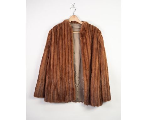 A LIGHT BROWN MINK JACKET 
