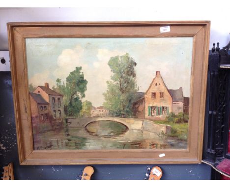 H BRENT OIL ON CANVAS 50X70CM      R