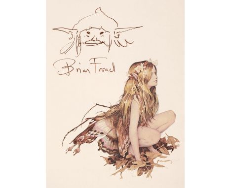 Froud (Brian). Faeries, 1st U.K. edition, London: Souvenir Press, 1978, signed with an original sketch by Brian Froud to the 