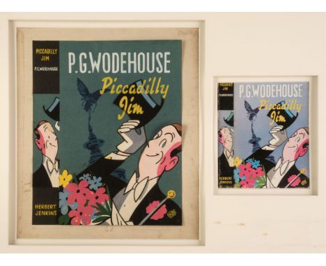 * Ford (Frank Wallis, 1906-1970). Original dust jacket artwork for Piccadilly Jim, by P. G. Wodehouse, reprint edition, Herbe
