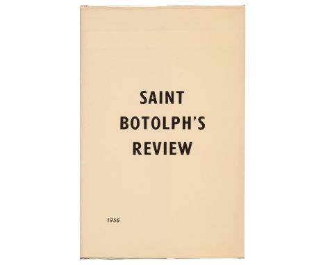 Hughes (Ted, contributor). Saint Botolph's Review, 1st edition, Cambridge: David Ross, 1956, 36 pp., original red printed pap