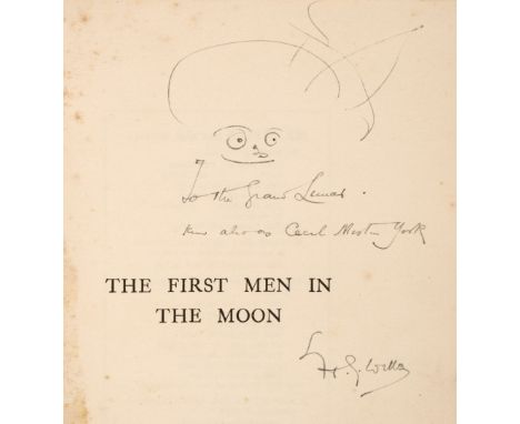 Wells (Herbert George, 1866-1946). The First Men in the Moon, reprint, London: Macmillan and Co., 1913, 12 black and white pl