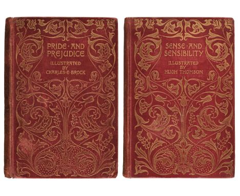 Austen (Jane). Pride and Prejudice, illustrated by Charles E. Brock [together with] Sense and Sensibility, illustrated by Hug