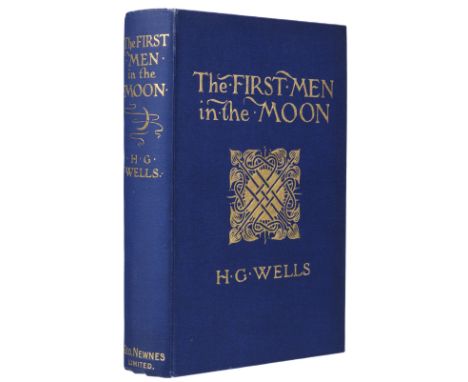 Wells (H. G.) The First Men in the Moon, 1st edition, London: George Newnes Ltd., 1901, 12 monochrome plates by Claude Sheppe