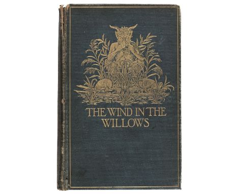 Grahame (Kenneth). The Wind in the Willows, 1st edition, London: Methuen, 1908, frontispiece by Graham Robertson, a few spots