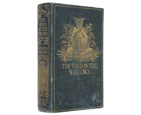 Grahame (Kenneth). The Wind in the Willows, 1st edition, London: Methuen, 1908, frontispiece by Graham Robertson, spotting to