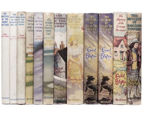 Blyton (Enid). 'Mystery' series, 11 titles (of 15), 1944-61, comprising The Mystery of the Burnt Cottage, 2nd edition, 1944, 