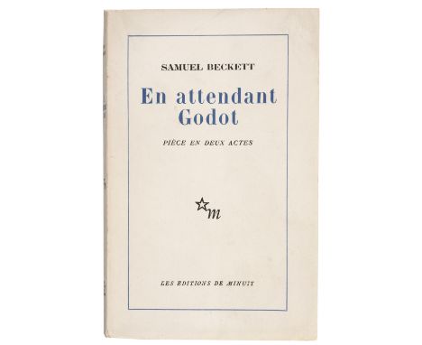 Beckett (Samuel). En attendant Godot, 1st trade edition, Paris: Les Editions de Minuit, 1952, slight toning to textblock (as 