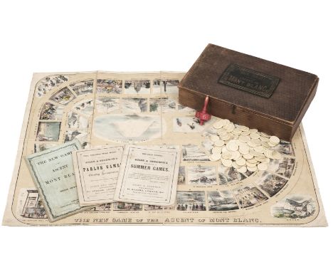 * Mont Blanc game. The New Game of the Ascent of Mont Blanc, 2nd edition, circa 1861, A.N. Myers &amp; Co., boxed game, compr