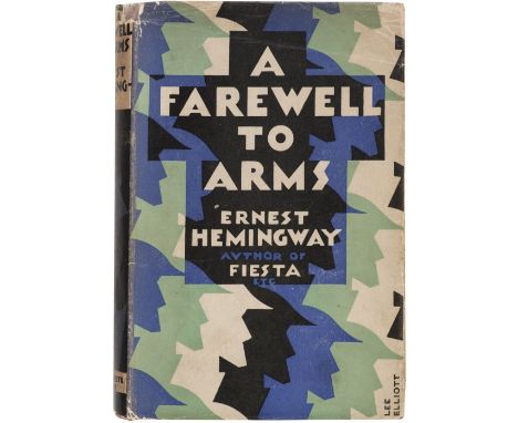 Hemingway (Ernest). A Farwell to Arms, 1st UK edition, 2nd issue, London: Jonathan Cape, 1929, 2nd issue with 'serious' corre