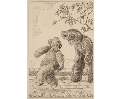 * Burroughes (Dorothy, 1983-1962). 3 Original illustrations, for The Bear Bus trilogy by Elizabeth Gorell, circa 1942, 3 penc