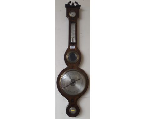 A mahogany barometer/thermometer Condition Report: Available upon request