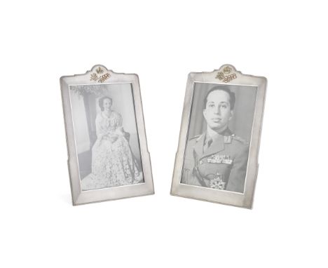 Of Iraqi interest: a pair of monumental silver framesAsprey &amp; Co Ltd, London 1948 Upright rectangular form with arched sh