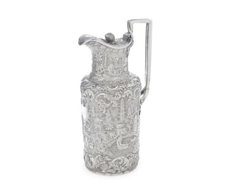 A monumental American silver covered jugAndrew Ellicott Warner, Baltimore circa 1845, stamped A.E. WARNER in serrated rectang