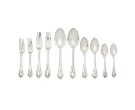 An unusual Victorian silver flatware serviceI &amp; H Lias, H &amp; H Lias, London 1842, 1850, 1864, 1874  and H J Lias, Lond