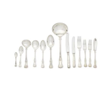 A silver King's pattern table service of flatware and cutlery, in a table canteenCooper Brothers &amp; Sons Ltd, Sheffield 19