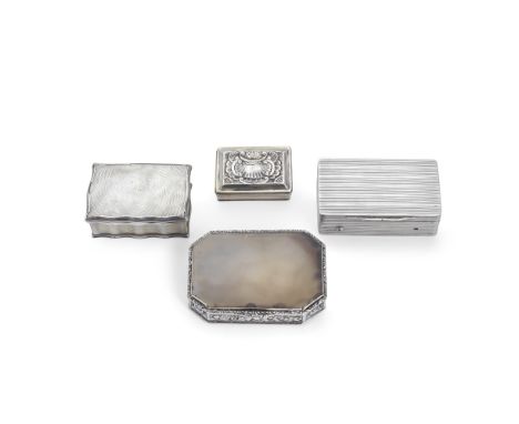 A French silver musical snuff boxCharles-Jules Bunel, Paris circa 1821, stamped Paris 1st standard and moyenne garantie Deep 