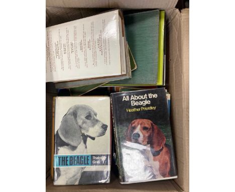 A quantity of hunting related books; together with country pursuits, books on spaniels, Gardens of Britain, horticulture, etc