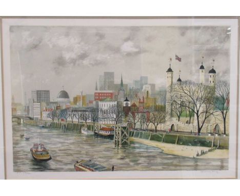 Jeremy King Tower of Londonsigned limited edition print; together with another limited edition by Jeremy King; and a print of