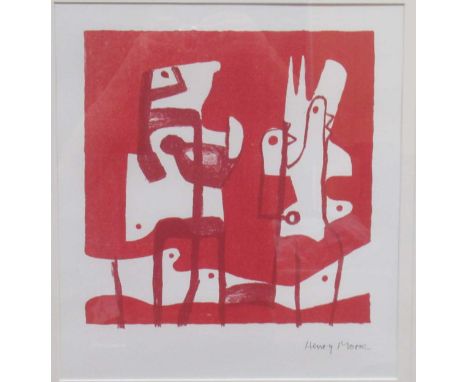 § Henry Moore OM CH FBA (1898-1986) White Formsfacsimile signed (lower right)lithograph34.5 x 31cm